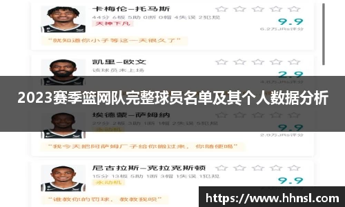 2023赛季篮网队完整球员名单及其个人数据分析